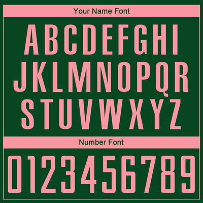 Custom Green Medium Pink Sublimation Soccer Uniform Jersey