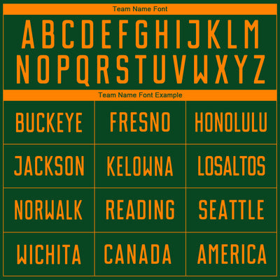 Custom Green Bay Orange Sublimation Soccer Uniform Jersey