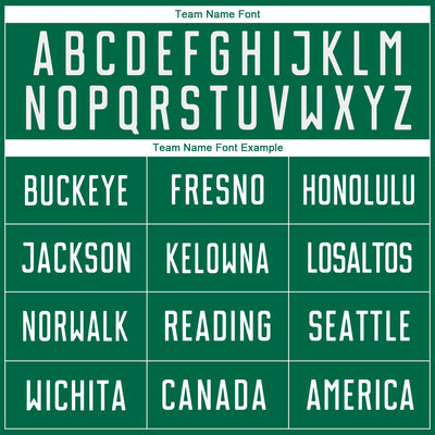 Custom Kelly Green White Sublimation Soccer Uniform Jersey