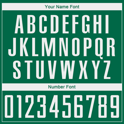 Custom Kelly Green White Sublimation Soccer Uniform Jersey