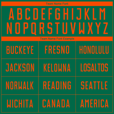 Custom Kelly Green Orange Sublimation Soccer Uniform Jersey