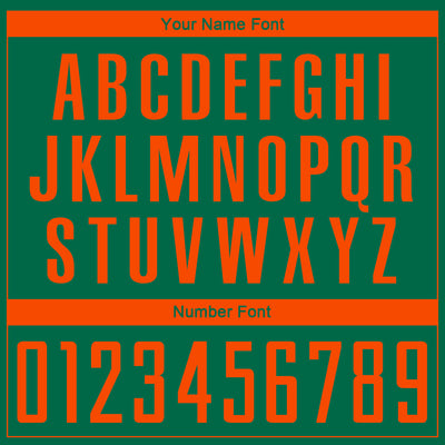 Custom Kelly Green Orange Sublimation Soccer Uniform Jersey