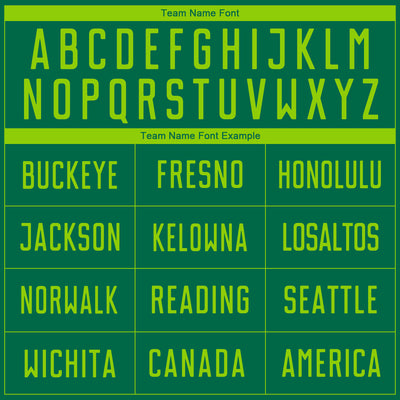 Custom Kelly Green Neon Green Sublimation Soccer Uniform Jersey