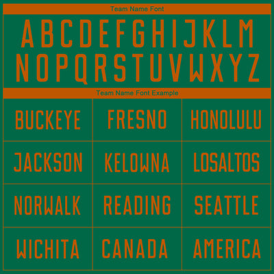 Custom Kelly Green Texas Orange Sublimation Soccer Uniform Jersey