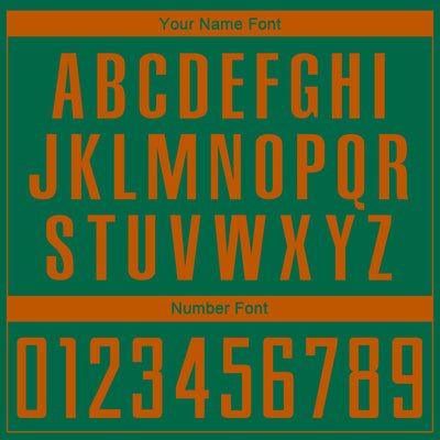 Custom Kelly Green Texas Orange Sublimation Soccer Uniform Jersey