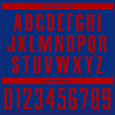 Custom Royal Red Sublimation Soccer Uniform Jersey