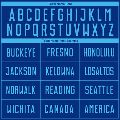 Custom Royal Sky Blue Sublimation Soccer Uniform Jersey