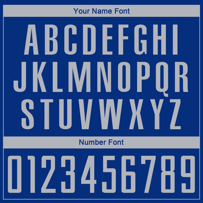 Custom Royal Gray Sublimation Soccer Uniform Jersey