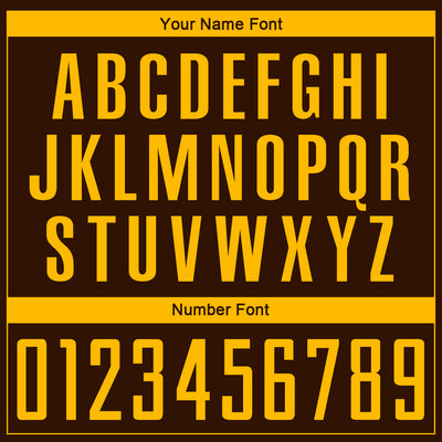 Custom Brown Gold Sublimation Soccer Uniform Jersey