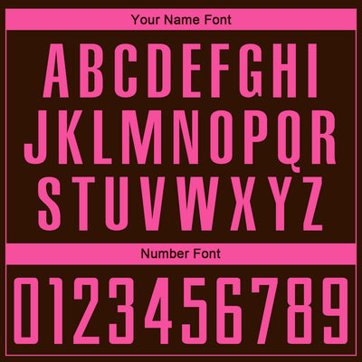 Custom Brown Pink Sublimation Soccer Uniform Jersey