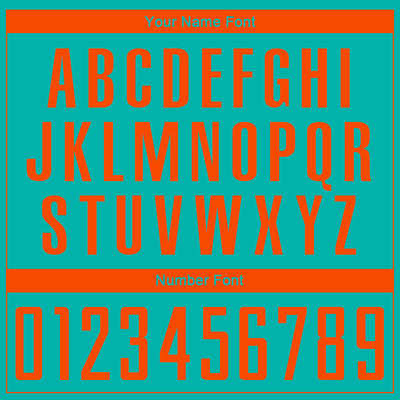 Custom Aqua Orange Sublimation Soccer Uniform Jersey