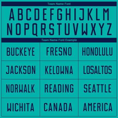 Custom Aqua Navy Sublimation Soccer Uniform Jersey