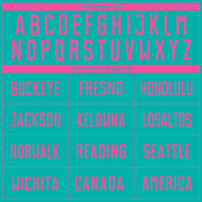 Custom Aqua Pink Sublimation Soccer Uniform Jersey