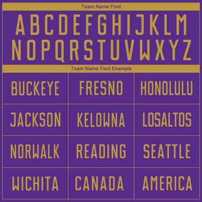 Custom Purple Old Gold Sublimation Soccer Uniform Jersey