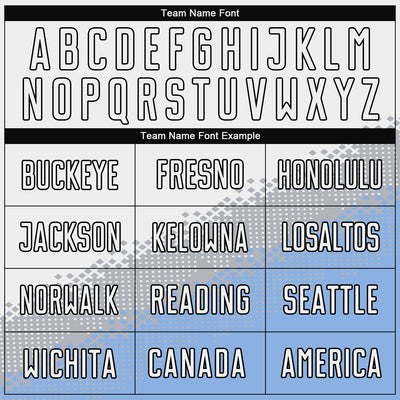 Custom White Gray Light Blue-Black Gradient Geometric Shape Sublimation Soccer Uniform Jersey