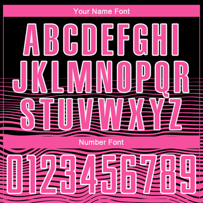 Custom Black Pink-White Gradient Line Sublimation Soccer Uniform Jersey