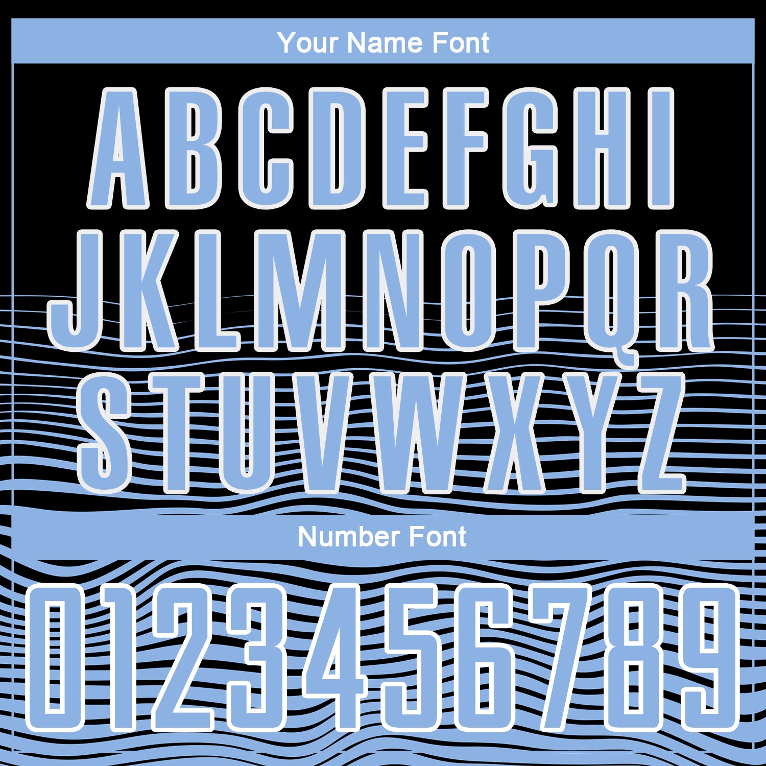 Custom Black Light Blue-White Gradient Line Sublimation Soccer Uniform Jersey