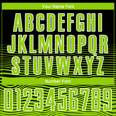 Custom Black Neon Green-White Gradient Line Sublimation Soccer Uniform Jersey