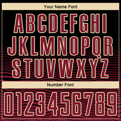 Custom Black Crimson-Cream Gradient Line Sublimation Soccer Uniform Jersey