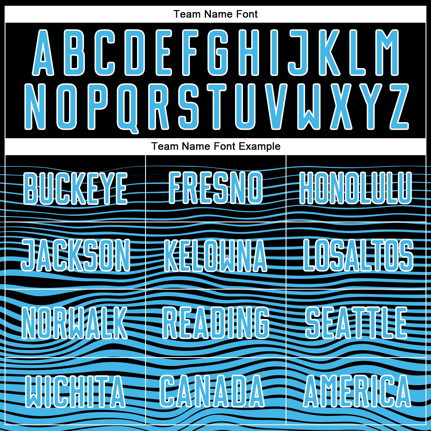 Custom Black Sky Blue-White Gradient Line Sublimation Soccer Uniform Jersey