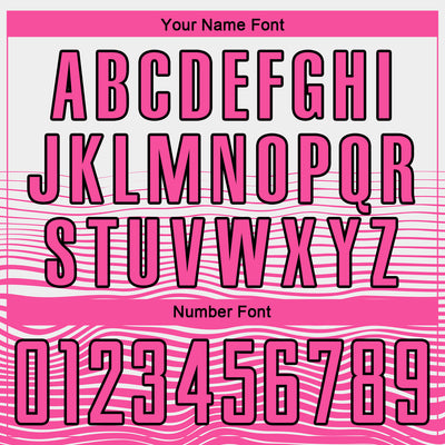 Custom White Pink-Black Gradient Line Sublimation Soccer Uniform Jersey