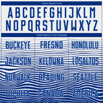 Custom White Royal-Light Blue Gradient Line Sublimation Soccer Uniform Jersey