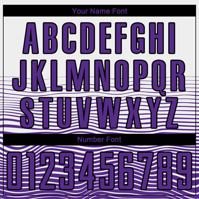 Custom White Purple-Black Gradient Line Sublimation Soccer Uniform Jersey