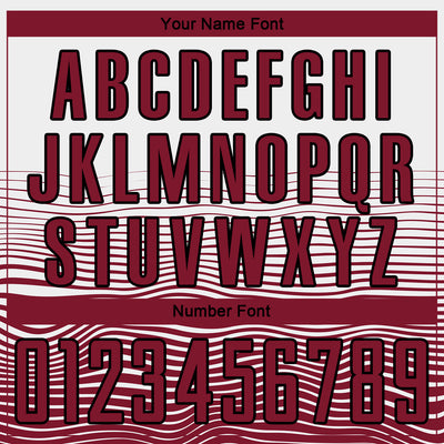 Custom White Crimson-Black Gradient Line Sublimation Soccer Uniform Jersey