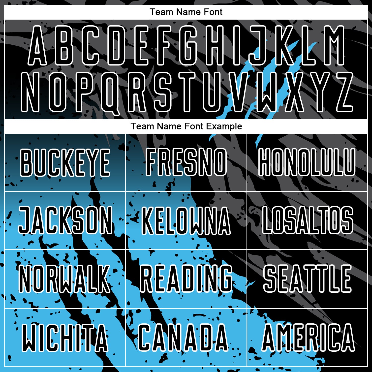 Custom Black Sky Blue-White Gradient Scratch Splash Sublimation Soccer Uniform Jersey