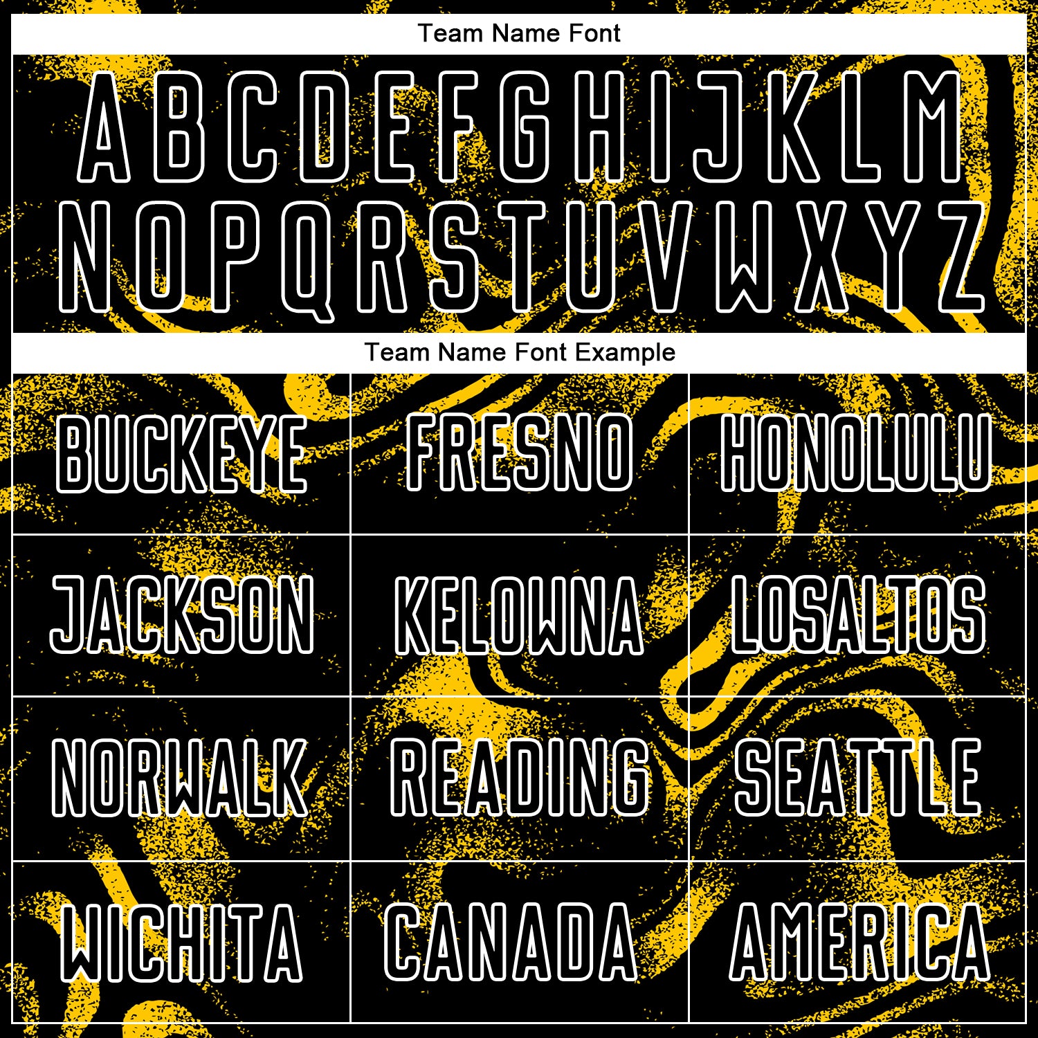 Custom Black Yellow-White Abstract Liquid Sublimation Soccer Uniform Jersey