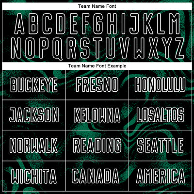 Custom Black Kelly Green-White Abstract Liquid Sublimation Soccer Uniform Jersey