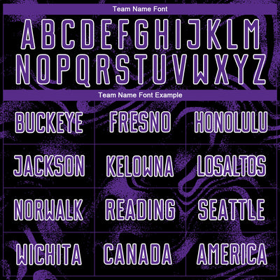 Custom Black Purple-White Abstract Liquid Sublimation Soccer Uniform Jersey