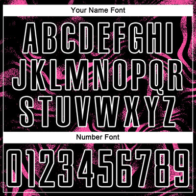 Custom Black Pink-White Abstract Liquid Sublimation Soccer Uniform Jersey
