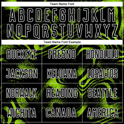 Custom Black Neon Green-White Abstract Liquid Sublimation Soccer Uniform Jersey
