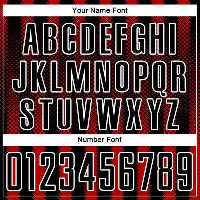 Custom Black Red-White Geometric Shape Sublimation Soccer Uniform Jersey