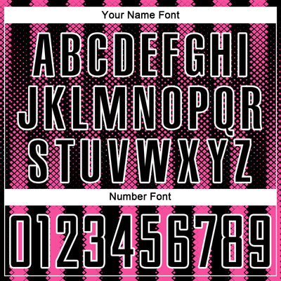 Custom Black Pink-White Geometric Shape Sublimation Soccer Uniform Jersey