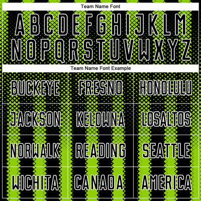 Custom Black Neon Green-White Geometric Shape Sublimation Soccer Uniform Jersey