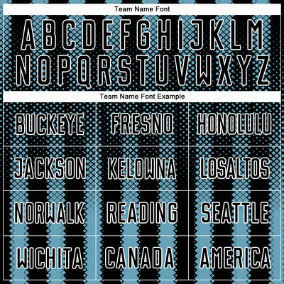 Custom Black Shadow Blue-White Geometric Shape Sublimation Soccer Uniform Jersey