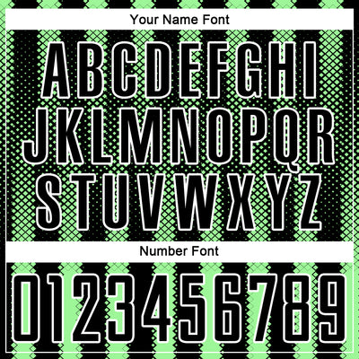 Custom Black Pea Green-White Geometric Shape Sublimation Soccer Uniform Jersey