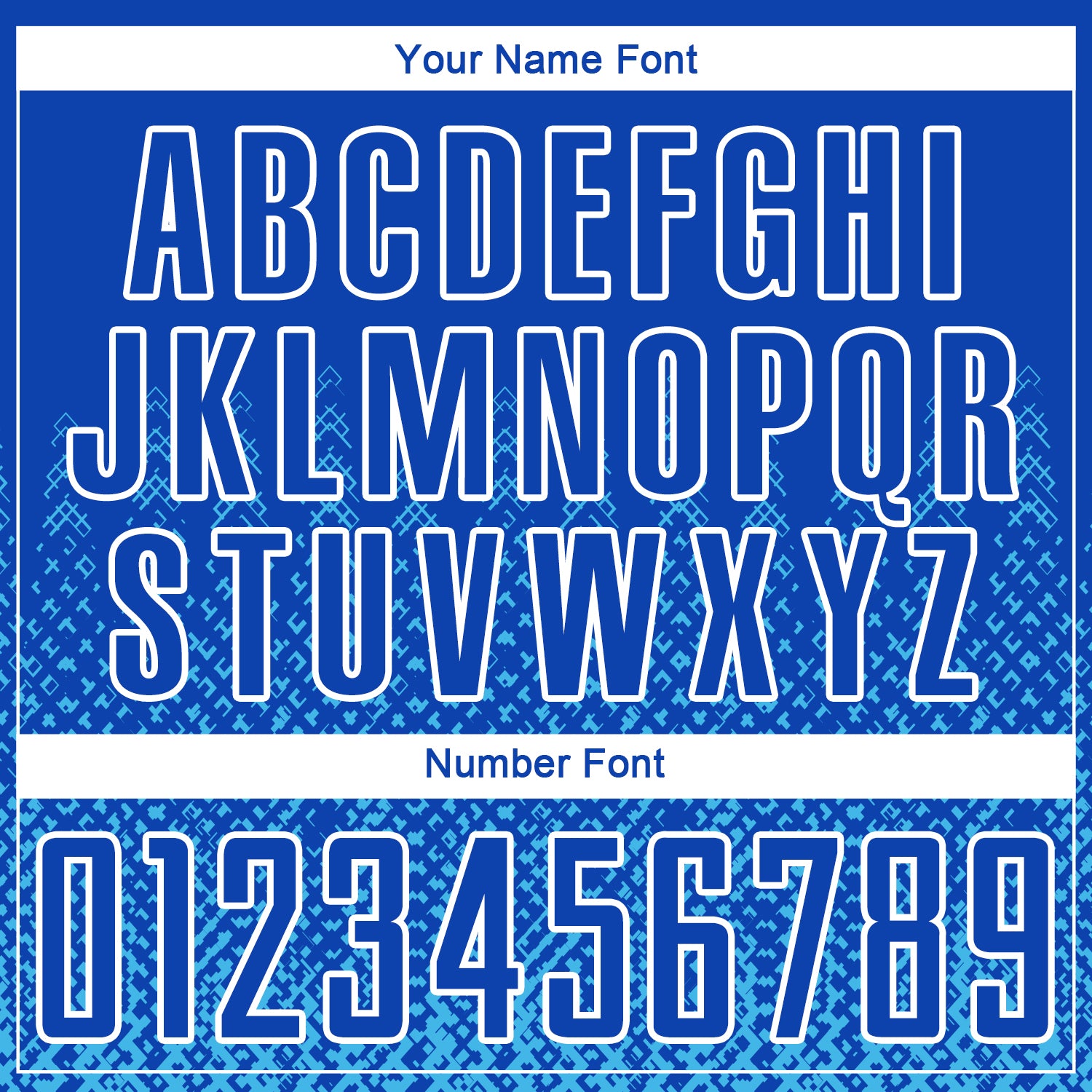 Custom Royal Sky Blue-White Geometric Shape Sublimation Soccer Uniform Jersey