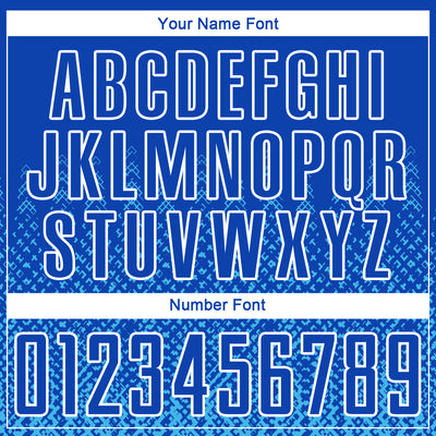 Custom Royal Sky Blue-White Geometric Shape Sublimation Soccer Uniform Jersey