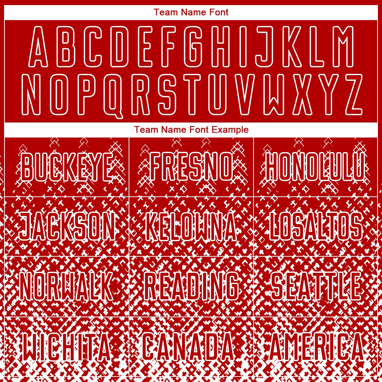 Custom Red White Geometric Shape Sublimation Soccer Uniform Jersey