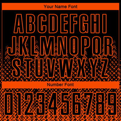 Custom Black Orange Geometric Shape Sublimation Soccer Uniform Jersey