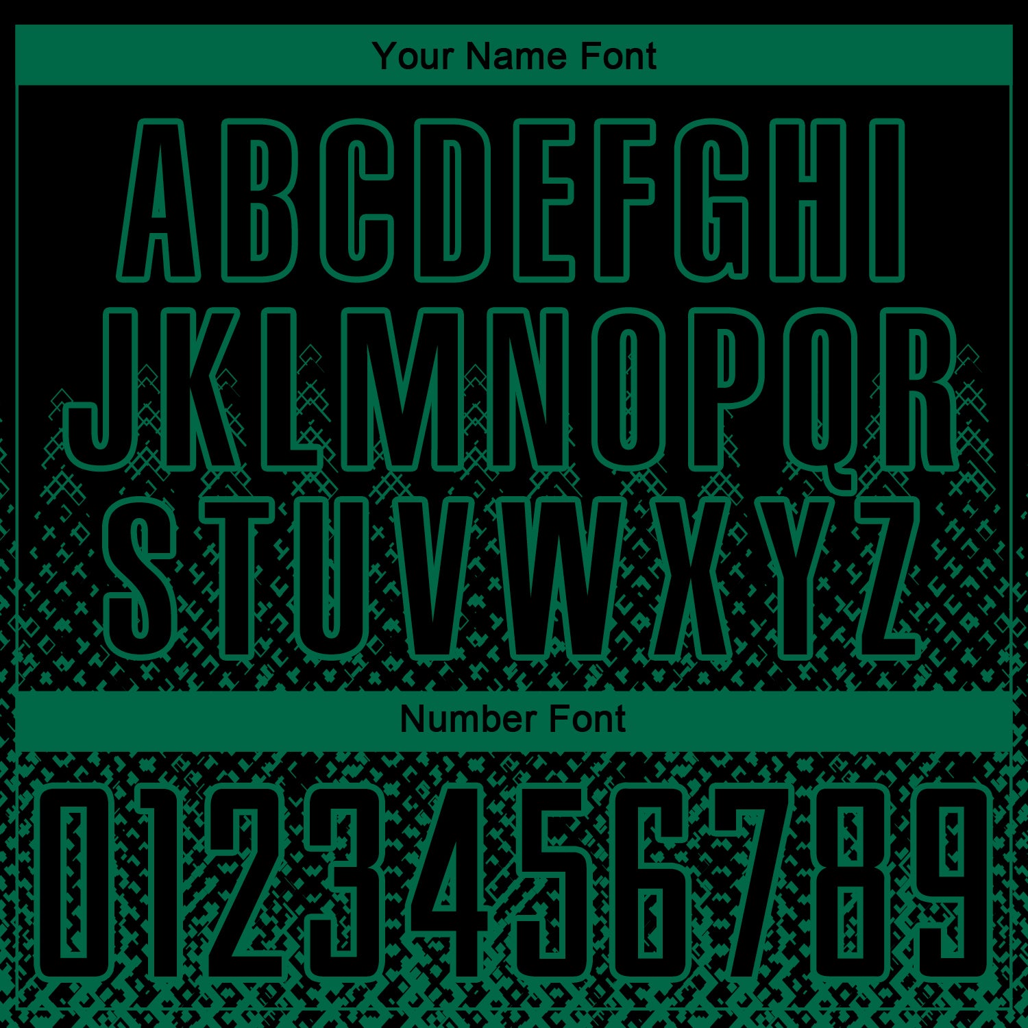 Custom Black Kelly Green Geometric Shape Sublimation Soccer Uniform Jersey