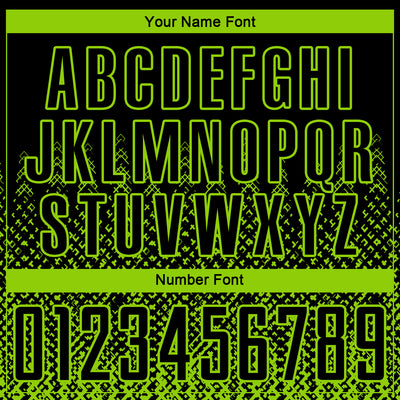 Custom Black Neon Green Geometric Shape Sublimation Soccer Uniform Jersey