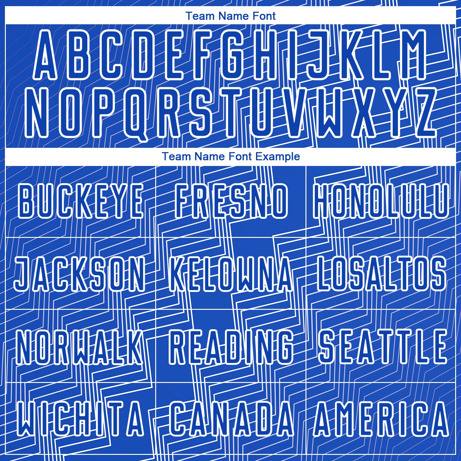 Custom Thunder Blue White Zigzag Shape Sublimation Soccer Uniform Jersey