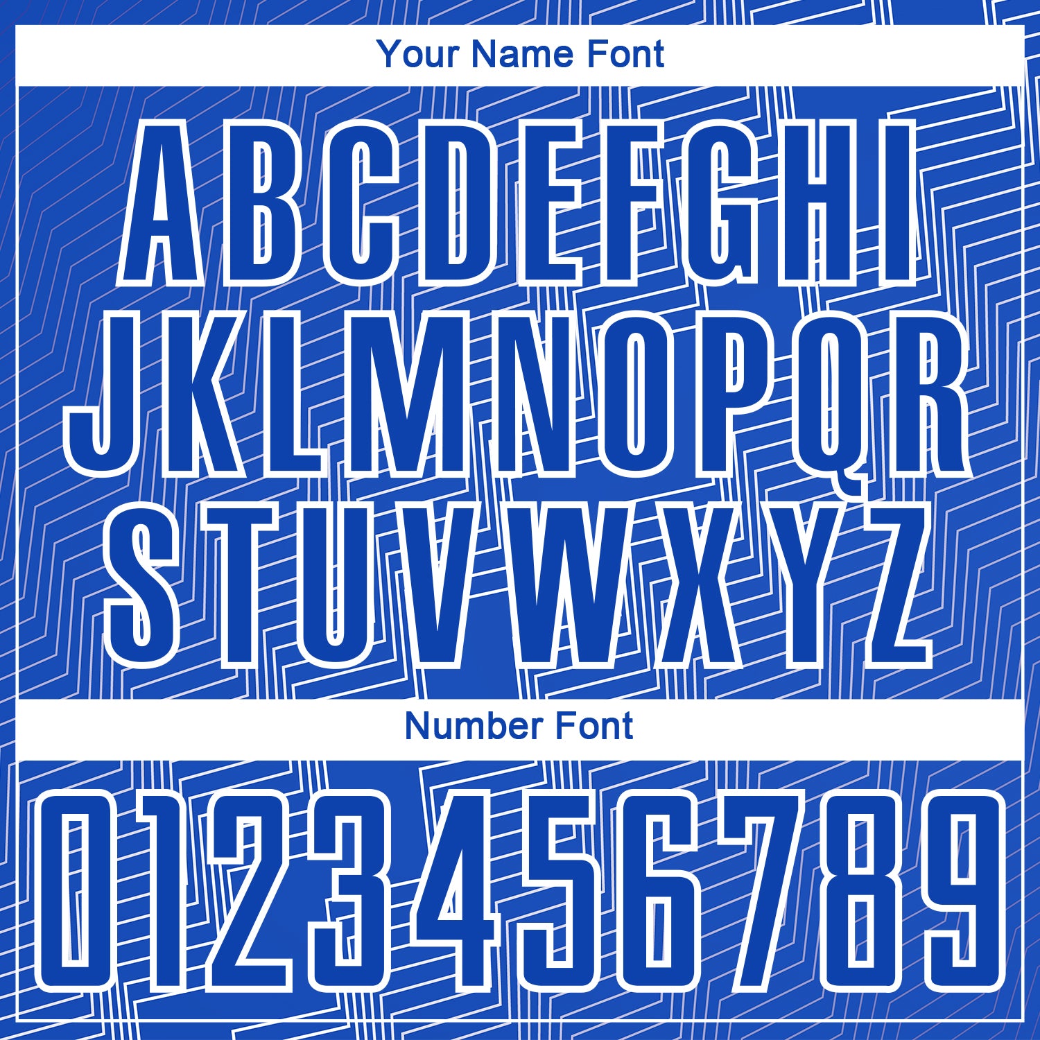 Custom Thunder Blue White Zigzag Shape Sublimation Soccer Uniform Jersey