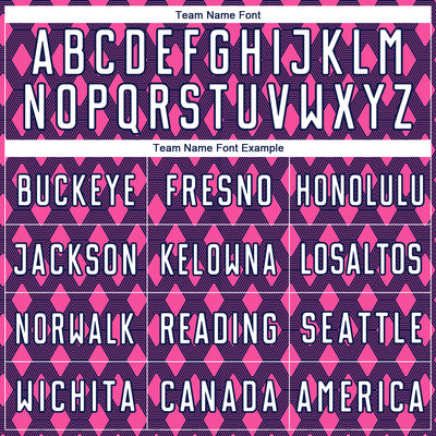 Custom Navy White-Pink Geometric Shape Sublimation Soccer Uniform Jersey