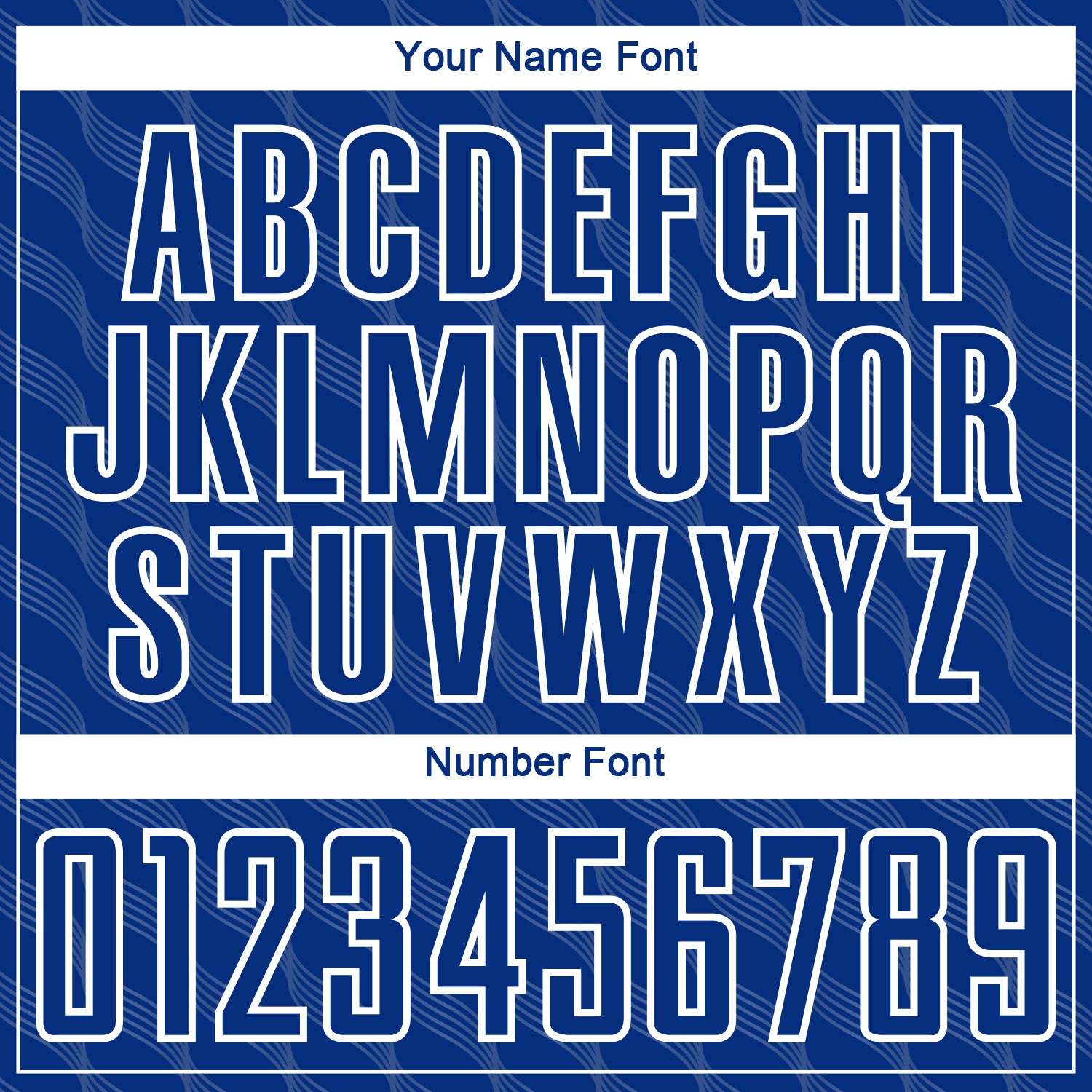 Custom Royal White Waves Shape Sublimation Soccer Uniform Jersey