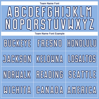 Custom Light Blue White-Navy Geometric Shape Sublimation Soccer Uniform Jersey